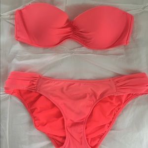 Victoria secret bikini. Coral color